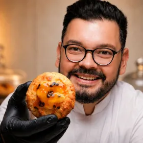 Chef Áureo Magalhães, especialista em cookies artesanais